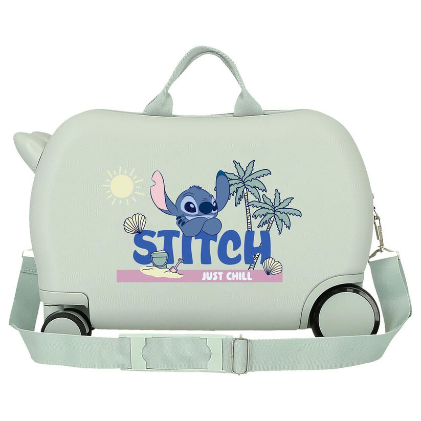 Maleta trolley ABS Stitch Disney Just Chill verde claro - 3