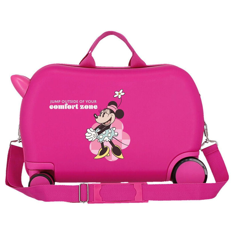 Maleta trolley rosa de ABS con diseño de Minnie Disney - 4
