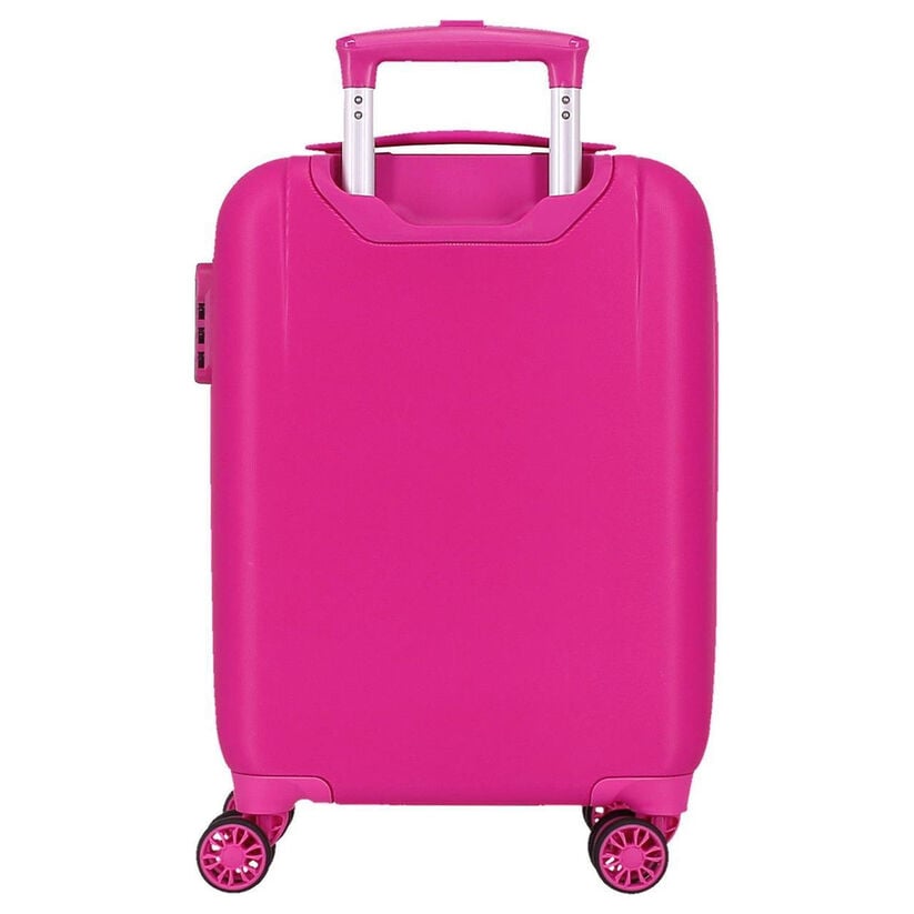 Maleta trolley rosa Minnie Disney de ABS con cuatro ruedas - 3