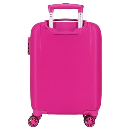Maleta trolley rosa Minnie Disney de ABS con cuatro ruedas - 3
