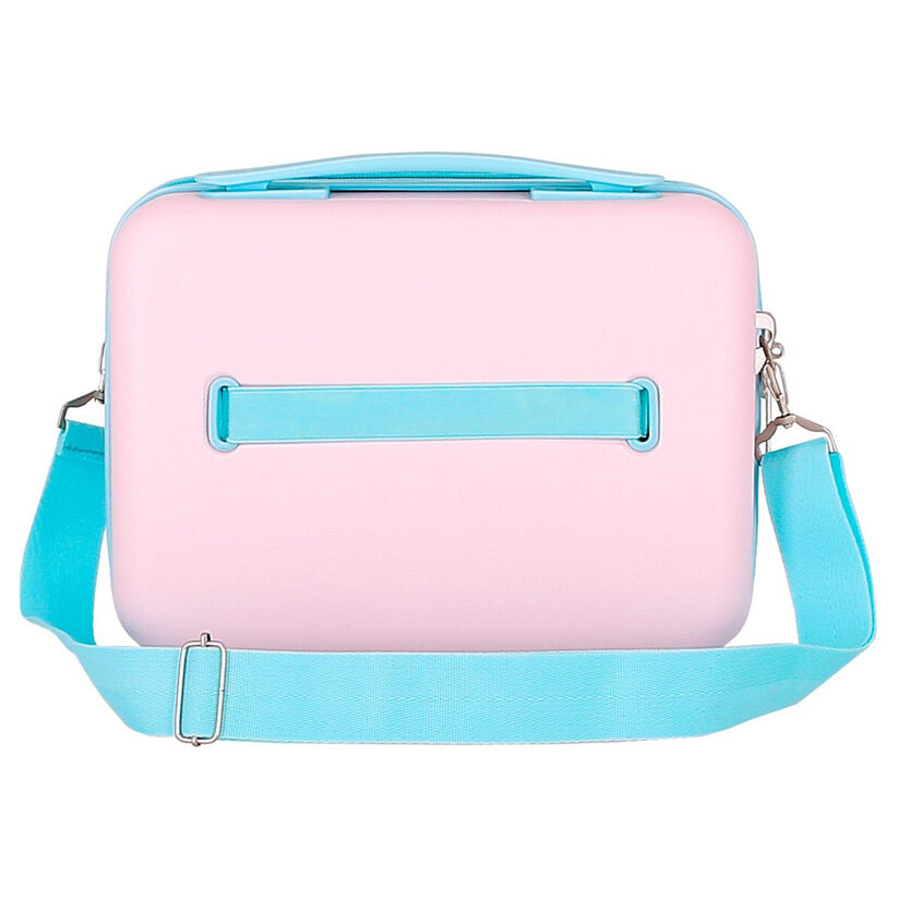 Neceser rosa de ABS Stitch Disney adaptable a trolley - 3