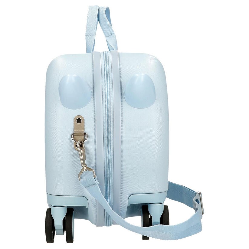 Maleta trolley ABS azul claro con diseño de gato - 4