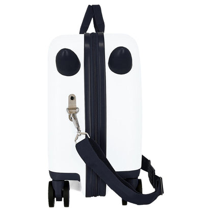 Maleta trolley ABS Monsters Movom blanca con estampado de monstruos - 4