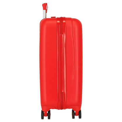 Maleta trolley roja de Spiderman Marvel con cuatro ruedas - 4