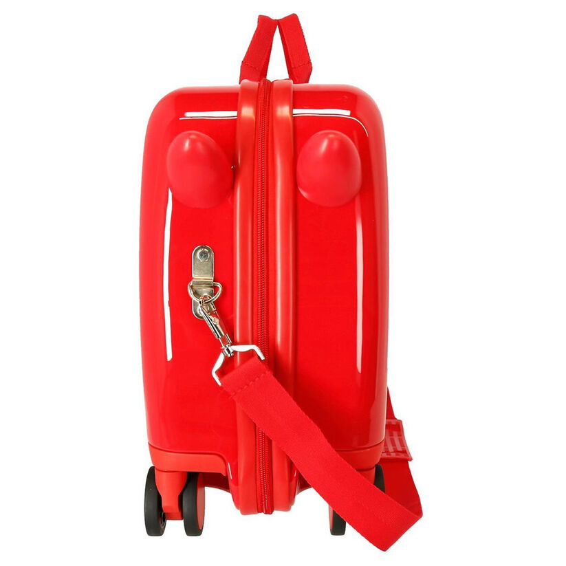 Maleta trolley ABS roja de Mickey Disney con cuatro ruedas dobles - 4