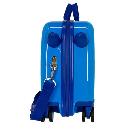 Maleta trolley azul Spidey Marvel de ABS con cuatro ruedas dobles - 4