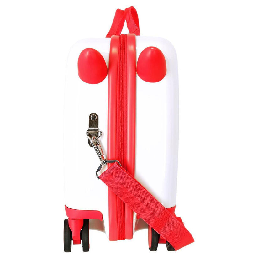 Maleta trolley ABS Disney Dumbo blanca con detalles rojos - 5