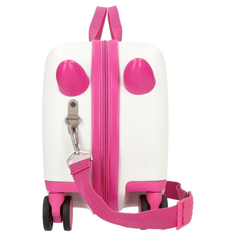Maleta trolley ABS Disney Minnie y Daisy en blanco y rosa - 5