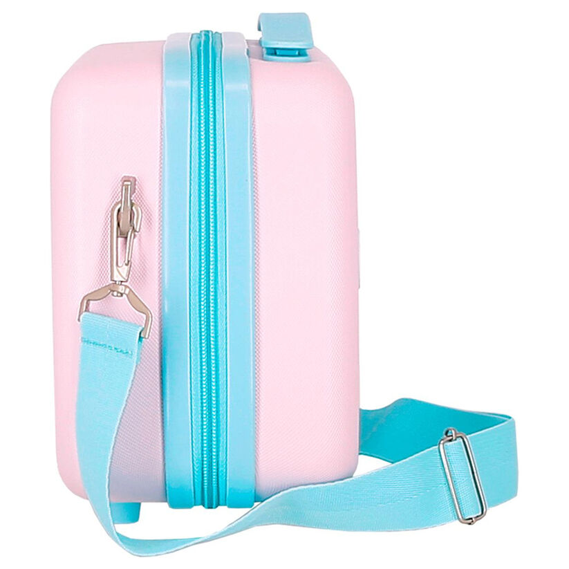 Neceser rosa de ABS Stitch Disney adaptable a trolley - 4