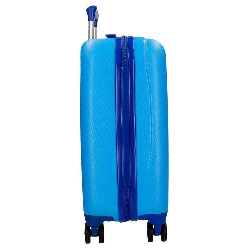 Maleta trolley azul de ABS con diseño de Iron Man y personajes Marvel - 4