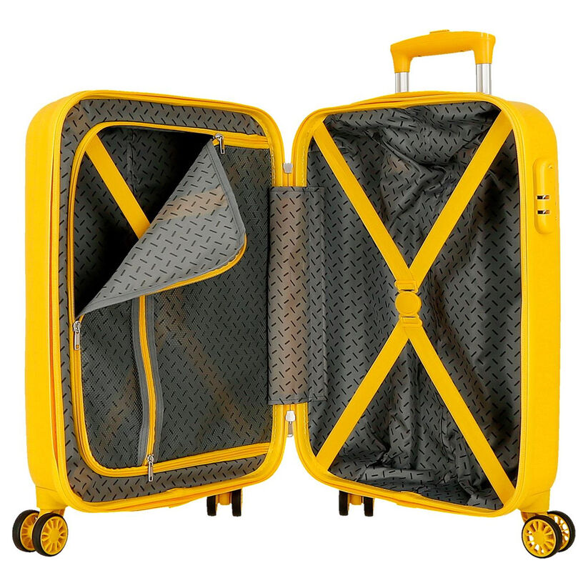 Maleta trolley ABS amarilla Happy Pets Giraffe con ruedas dobles - 5