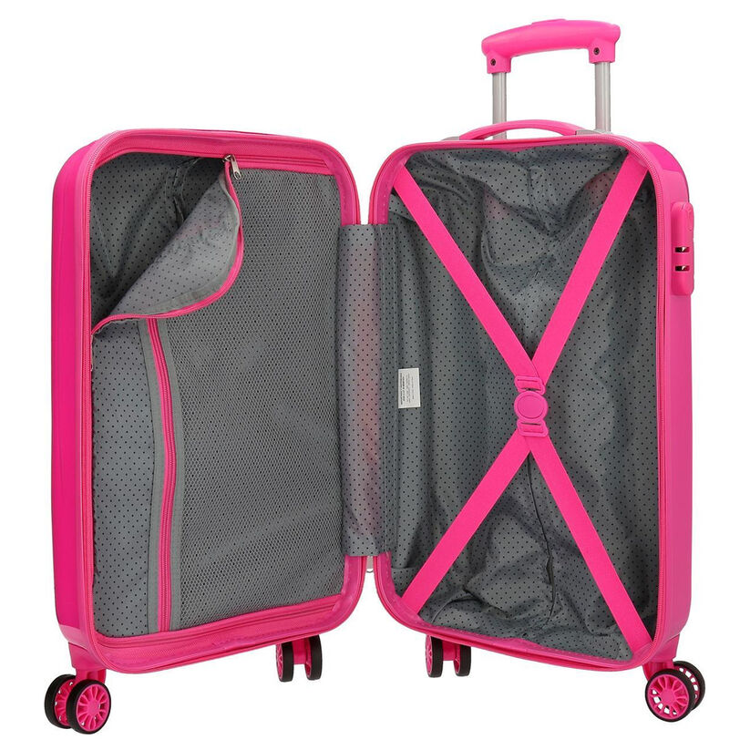 Maleta trolley rosa de ABS con diseño de Minnie Disney - 5