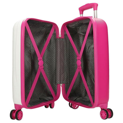 Maleta trolley blanca y rosa de Skye Paw Patrol con cuatro ruedas dobles - 3