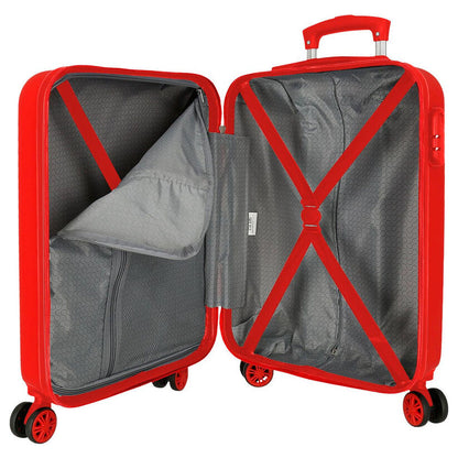 Maleta trolley roja de ABS con diseño de Mickey Disney - 5