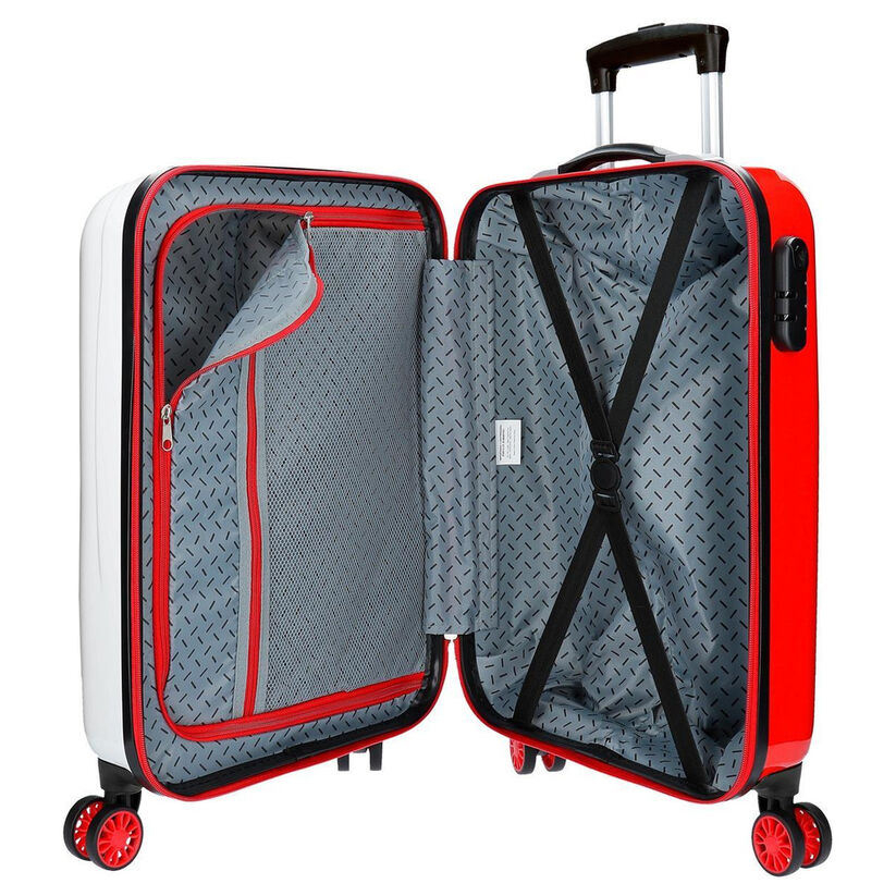 Maleta trolley ABS blanca de Mickey Disney con cuatro ruedas dobles - 5