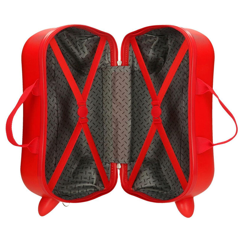 Maleta trolley roja de ABS con Mickey Disney Best Friends Together - 5