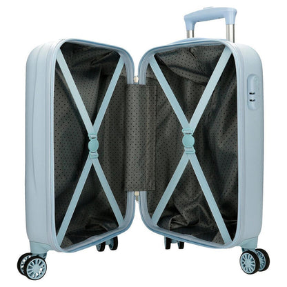 Maleta trolley azul claro de Mickey Disney con cuatro ruedas - 5