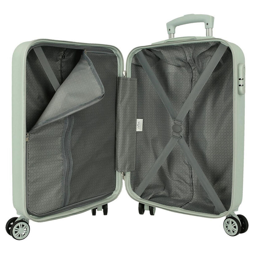Maleta trolley ABS Hello Kitty verde claro con cuatro ruedas - 6
