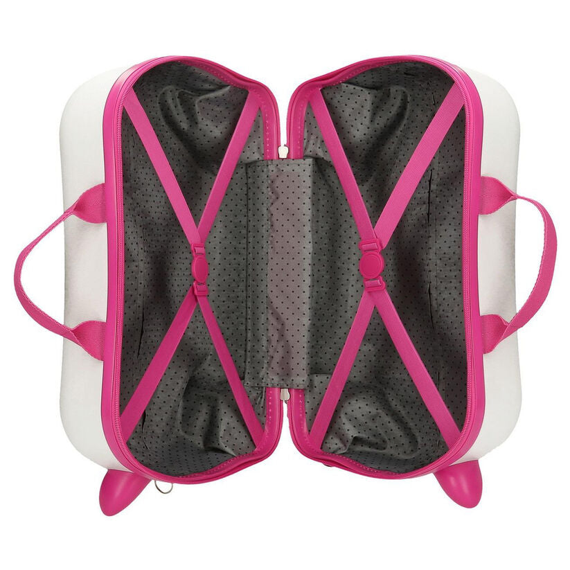 Maleta trolley ABS Disney Minnie y Daisy en blanco y rosa - 6