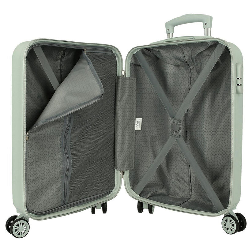 Maleta trolley ABS Stitch Disney verde claro de 55 cm - 7