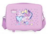 Neceser ABS rosa Movom Best Wishes con corazones y correa