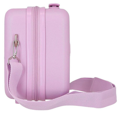 Neceser Movom Good Day rosa lila de ABS con estampado floral - 4