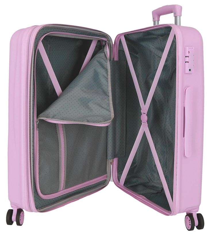 Set de dos maletas trolley Movom Good Day en rosa y lila - 5
