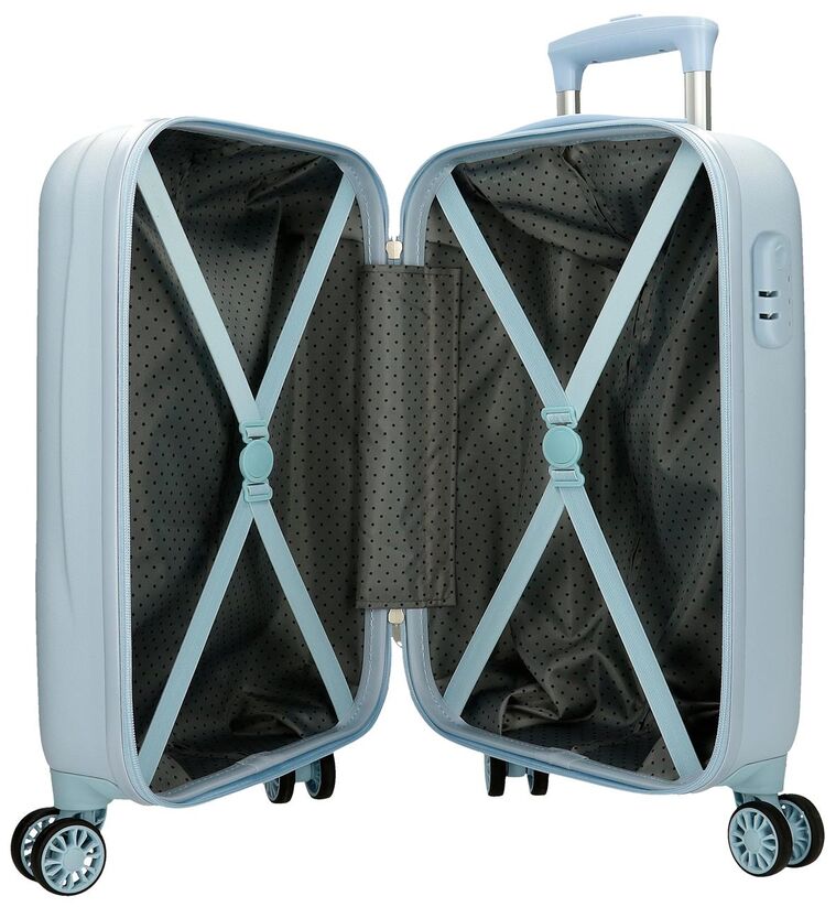 Maleta trolley Frozen Disney azul claro con Elsa y Anna - 5