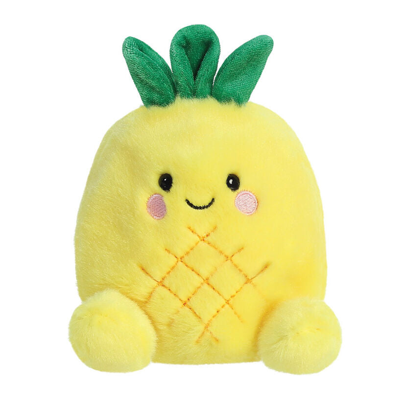 Peluche Piña AURORA Palm Pals amarillo con hojas verdes