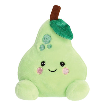 Peluche Palm Pals con forma de pera verde y rostro bordado