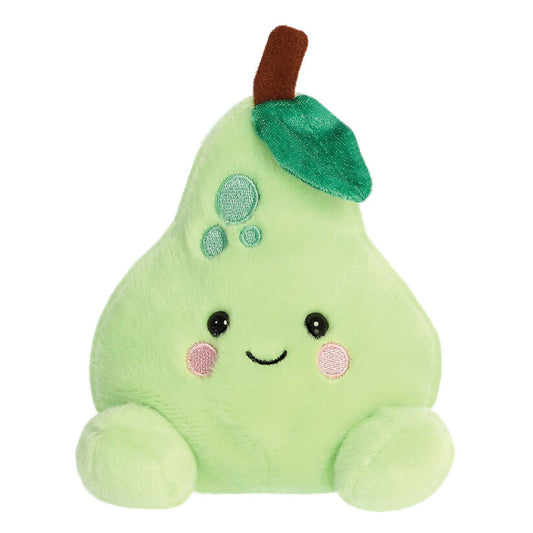 Peluche Palm Pals con forma de pera verde y rostro bordado