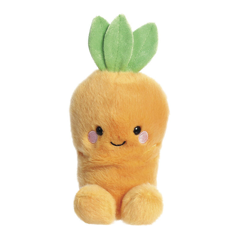 Peluche Zanahoria Palm Pals AURORA con hojas verdes