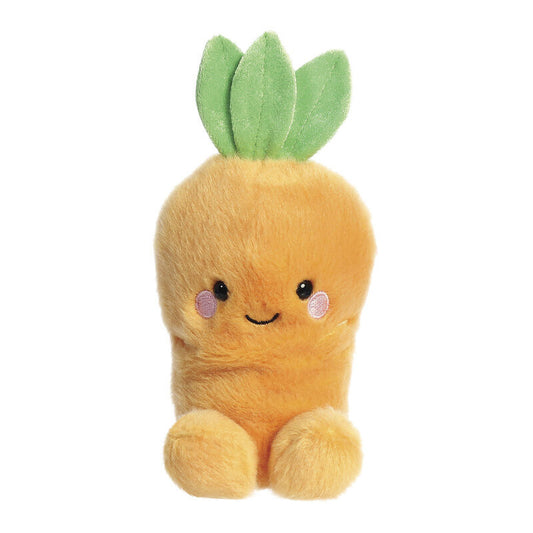 Peluche Zanahoria Palm Pals AURORA con hojas verdes