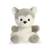 Peluche Husky AURORA Palm Pals gris y blanco de 13 cm