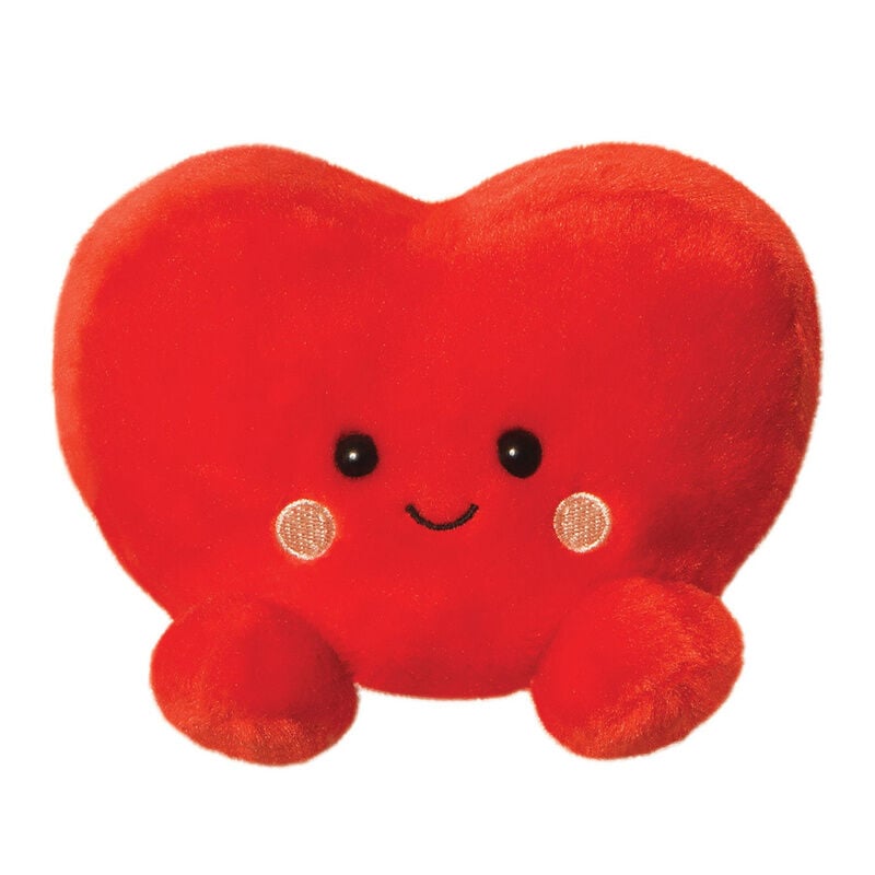 Peluche rojo con forma de corazón AURORA Palm Pals de 13 cm