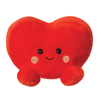 Peluche rojo con forma de corazón AURORA Palm Pals de 13 cm
