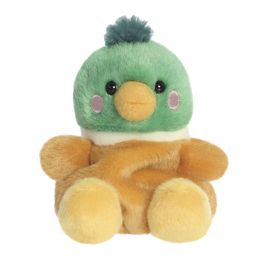 Peluche Pato Palm Pals de AURORA con cabeza verde y patas amarillas