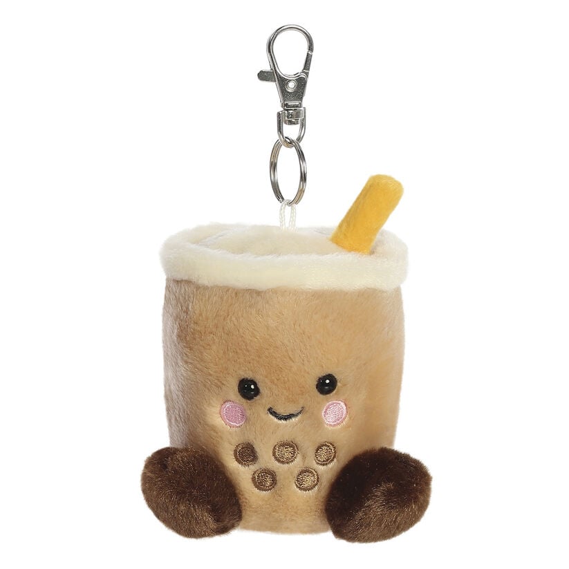 Llavero de peluche Bubble Tea Palm Pals con mosquetón