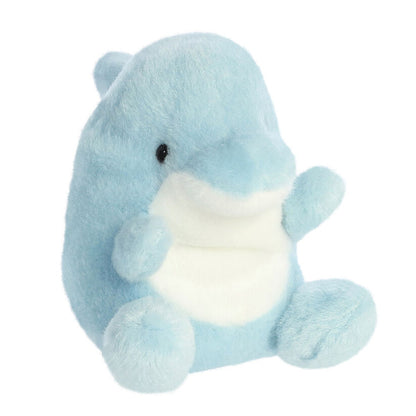 Peluche Delfín Palm Pals azul claro con vientre blanco