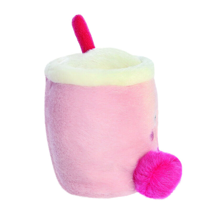 Peluche Bubble Tea Palm Pals rosa de AURORA con pajita fucsia - 3