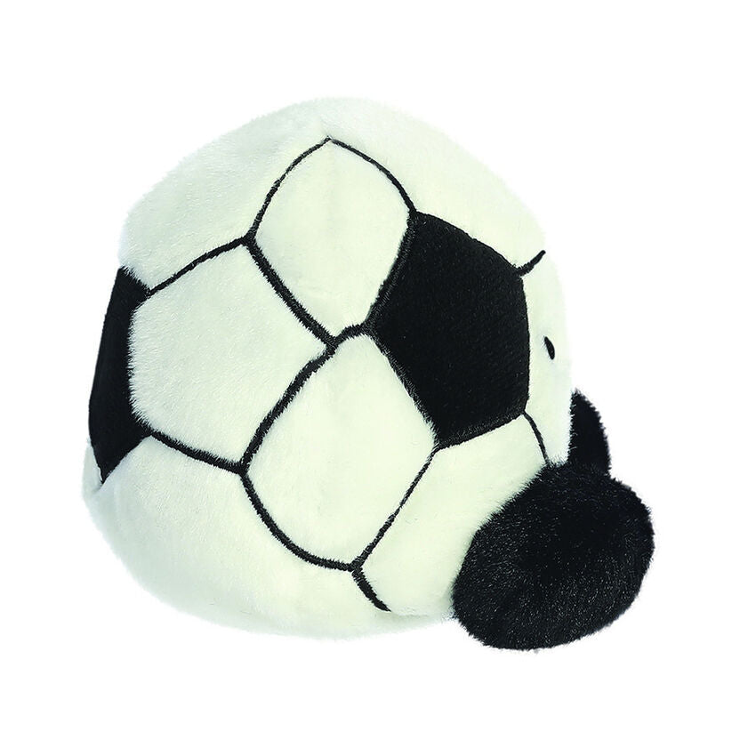 Peluche Palm Pals con forma de pelota de fútbol blanca y negra - 3