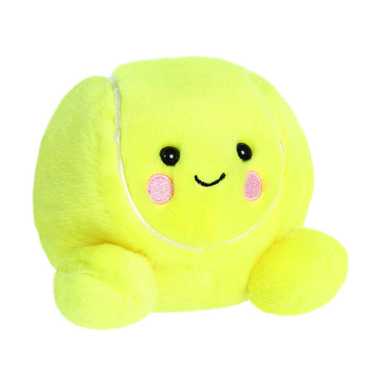 Peluche amarillo Palm Pals con forma de pelota de tenis y rostro sonriente - 3