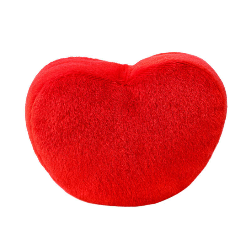 Peluche Palm Pals de AURORA con forma de corazón rojo y carita - 4