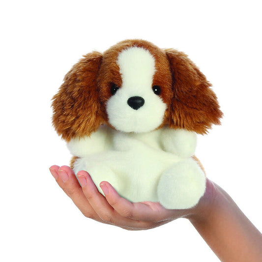 Peluche Charles Spaniel Palm Pals marrón y blanco de AURORA - 5