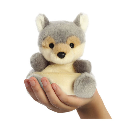 Peluche Lobo AURORA Palm Pals gris y crema - 5