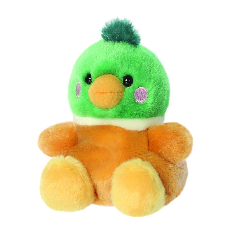 Peluche Pato Palm Pals de AURORA con cabeza verde y patas amarillas - 5