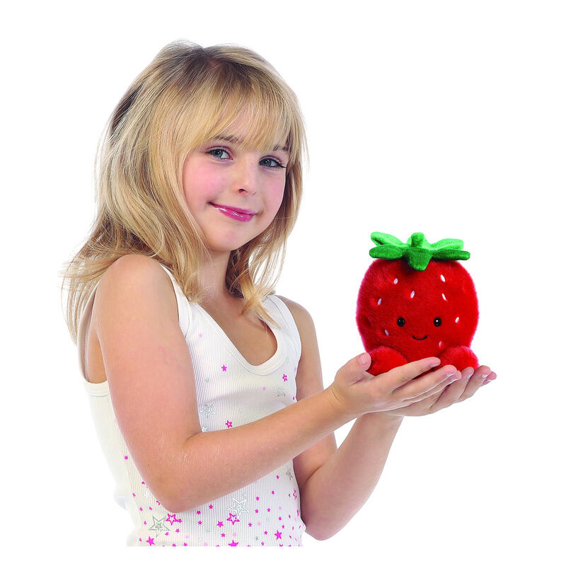 Peluche Fresa Palm Pals AURORA rojo con hojas verdes - 6