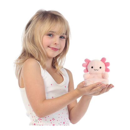 Peluche Ajolote Palm Pals AURORA rosa de 13 cm - 6