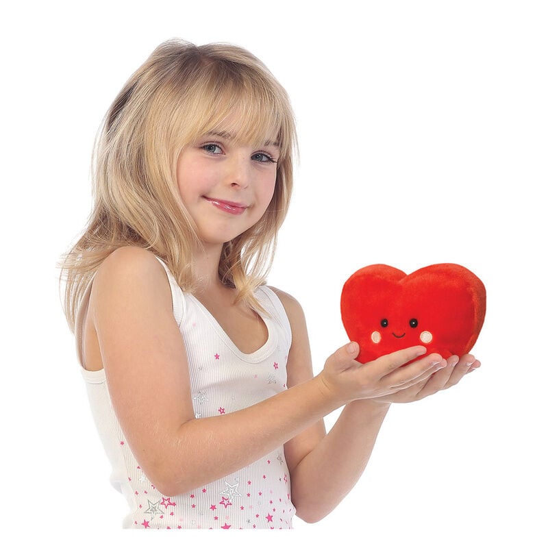 Peluche rojo con forma de corazón AURORA Palm Pals de 13 cm - 7