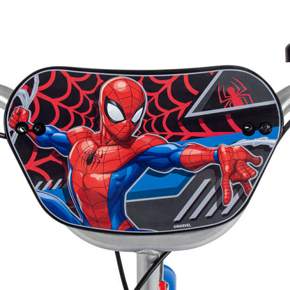 Bicicleta infantil Huffy Spider-Man Marvel roja y azul de 12 pulgadas - 9